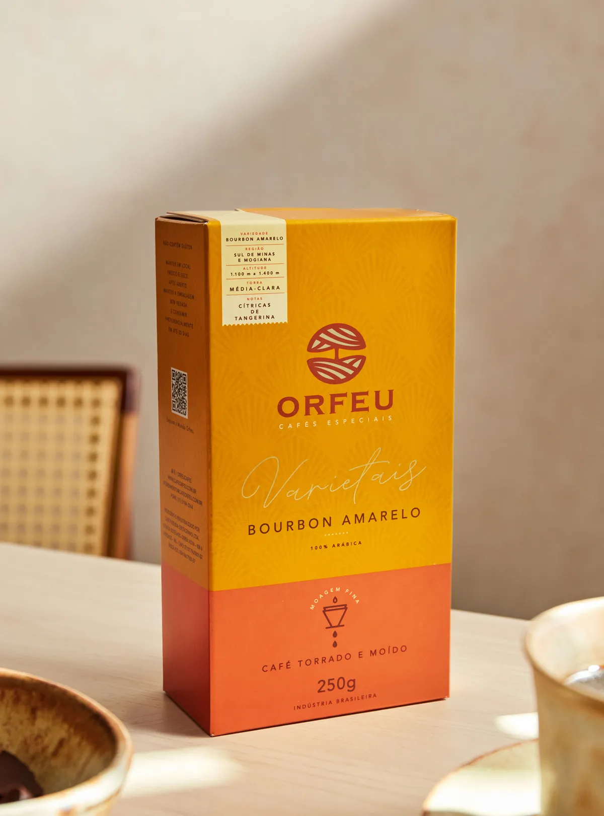 Café Orfeu Tostado y Molido Bourbon Amarillo 250g