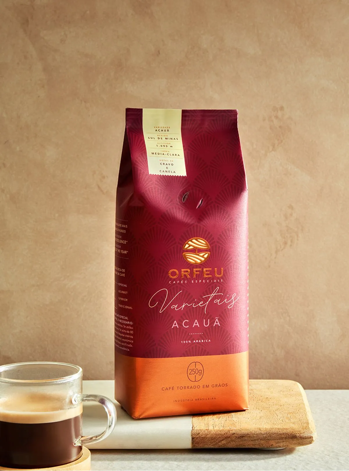 Café Orfeu Tostado en Grano Acauã 250g