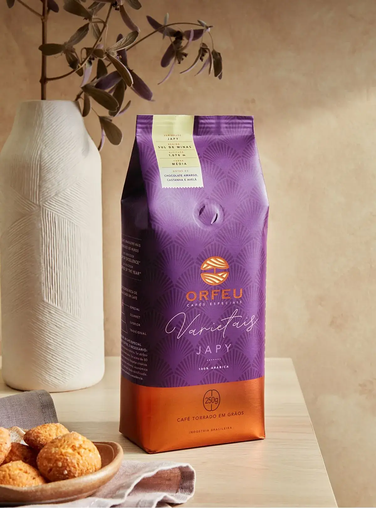 Café Orfeu Tostado en Grano Japy 250g