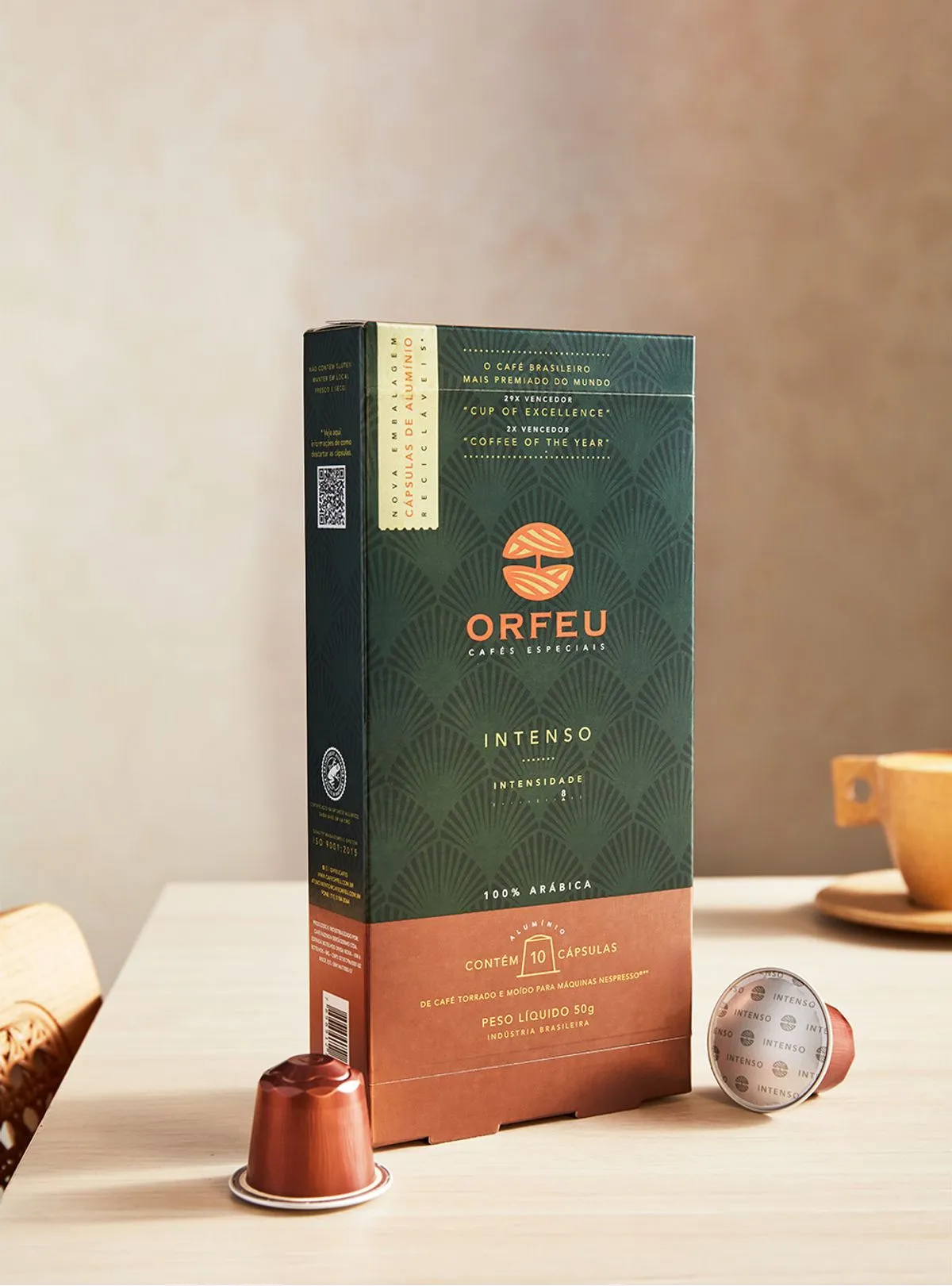 Café Orfeu en Cápsula - Intenso - Compatibles con Nespresso®* - 10 unidades