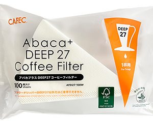 Filtro de papel CAFEC Abaca+ DEEP 27 - 100 unidades