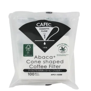 Filtro de papel cónico ABACA+ 60 para 4 tazas - 40 unidades